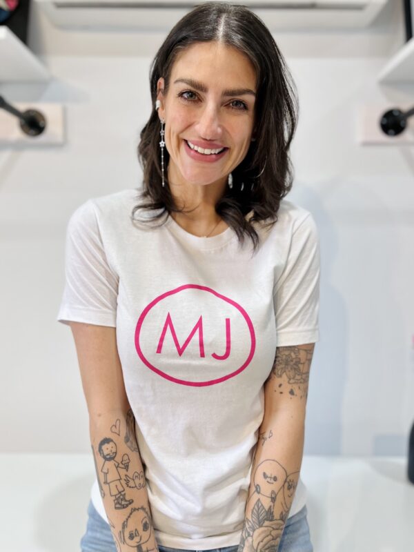 MJ "Brand" New Tee! (White/Pink)