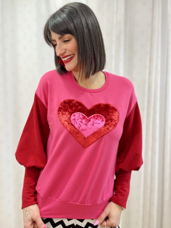 Crushin' Hearts Sweater (pink) - Image 2